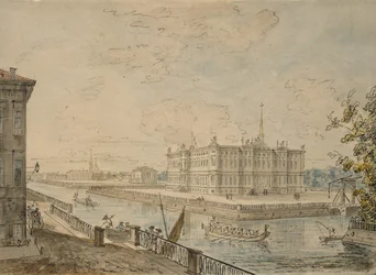 Widok Pałacu Michała w Petersburgu, 1799-1800