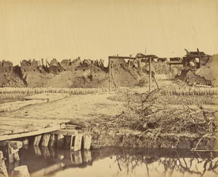 Zewnętrzna część Fortu Północnego ukazująca wejście angielskie 21 sierpnia 1860 r