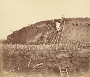 Wnętrze Angle of North Fort natychmiast po jego zdobyciu
