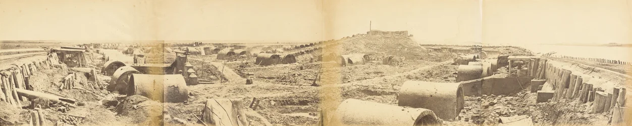 Wnętrze Fortu Północnego Taku po jego zdobyciu 21 sierpnia 1860 r
