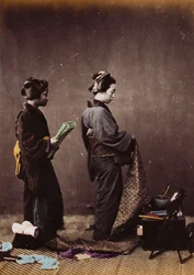 Japońskie ubieranie kobiet, ok. 1870-1880