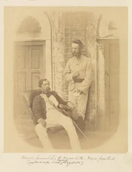 Generał dywizji Sir R. Napier, K.C.B. i Major Greatherd