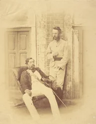 Generał dywizji Sir Robert Napier i podpułkownik William Wilberforce Harris Greathed, Bengal