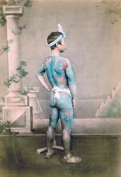 Wytatuowany japoński zakład dla pana młodego, Japonia, 1882 r