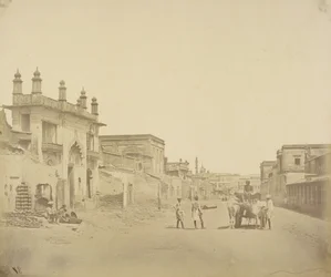 [Droga, którą generał Henry Havelock wszedł do rezydencji w Lucknow].