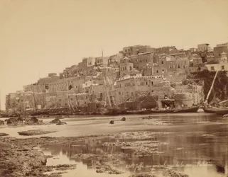 Jaffa, widok ogólny od strony morza - Palestyna
