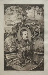 Frontyspis nowych dzieł Champfleury, Przyjaciele natury: Portret Champfleury, 1859.