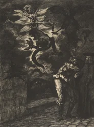Panurge opuszcza Raminagrobis, 1854-55.