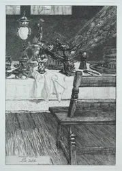 Stół według H. Leysa, 1868.