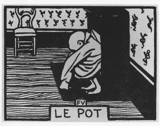 Marchew Poil: „”garnek””, Jules Renard, ilustracja Felix Vallotton, wyd. Flammarion.