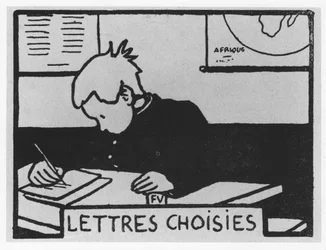 Marchew Poil: „wybrane litery”, Jules Renard, ilustracja Felix Vallotton, wyd. Flammarion.