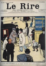 Hej! Trener! Okładka gazety „Le Rire” z 23 czerwca 1898, rysunek Felixa Vallottona