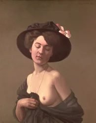 Dama w kapeluszu, 1908