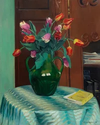 Tulpenstrauß (różowe i czerwone tulipany). 1912