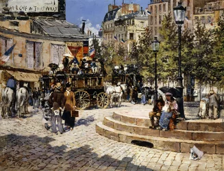Ruchliwy Plac Paryski, 1878
