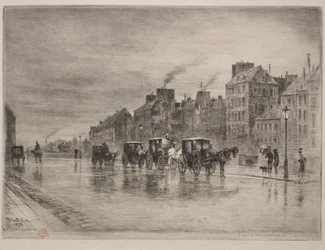 Zimowy poranek na Quai de l