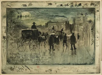 Procesja pogrzebowa na Boulevard de Clichy, 1887