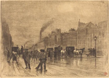 Zimowy poranek na nabrzeżu, 1883.