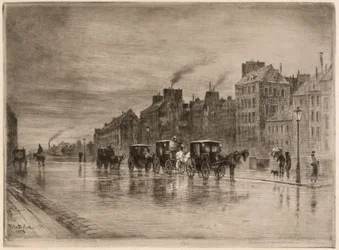 Zimowy poranek na Quai de l