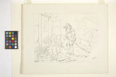 Ilustracje Ripa Van Winkle, płyta 5 (litografia)