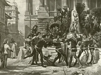 Romeo i Julia. Akt III, Scena I (wklęsłodruk)