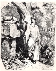Ofiara ludzka złożona przez galijskiego druida, z „Histoire de France” L.P. Anquetila, 1851