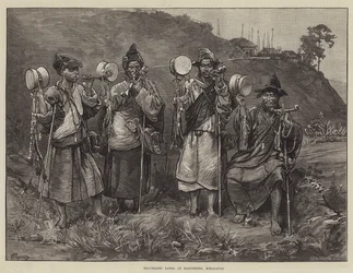 Podróżujący Lamowie w Darjeeling, Himalaje