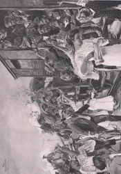 Z przodu ilustracja z Hindenburga wydana przez Daterlandischer Derlag C U Weller Berlin