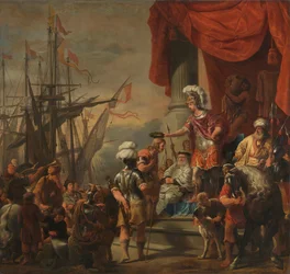 Eneasz na dworze Latinus Eneasz koronuje Cloanthus