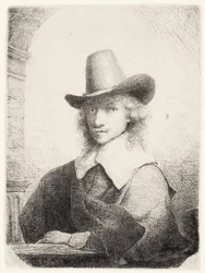 Mężczyzna w wysokim kapeluszu, ok.1645-50