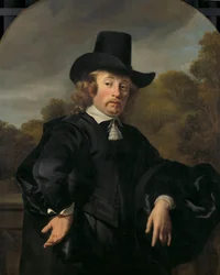 Portret Roelofa Meulenaera Roelof Meulenaer (1618/19-1691). Amsterdam Mercantile Courier lub Postmaster na trasie antwerpskiej