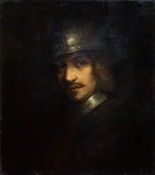 Portret mężczyzny w hełmie, XVII w.