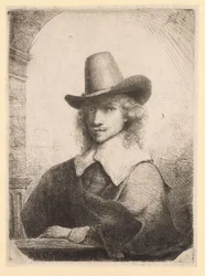Portret mężczyzny w wysokim kapeluszu