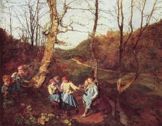 Wiosna w Lesie Wiedeńskim (Zbieracze fiołków)