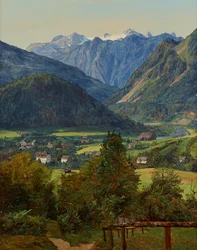 Dachstein z podwójnego widoku Sophien w pobliżu Ischl