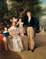 Radca legacji Theodor Joseph Ritter von Neuhaus (obraz na drewnie)