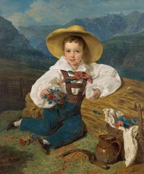 Portret hrabiego Dymitra Aleksandrowicza Apraxina 1826-1899 jako dziecko przed górą..., 1832.