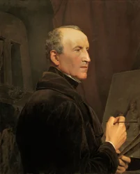 Autoportret przy sztalugach, 1848 r.