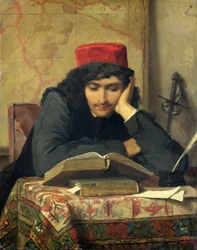 Czytająca kobieta, 1856