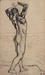 Akt męski, Studium prawdy; Akt męski, Studium prawdy, ok. 1902 r.