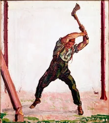 Obraz Bucherona Ferdinanda Hodlera (1853-1918) 1910 Sao Paulo, Muzeum Sztuki