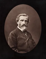Giuseppe Verdi Kompozytor włoski, 1813-1901, ok. 1930 r. 1872.