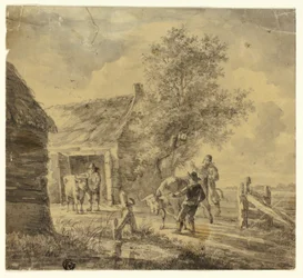 Farma z mężczyznami i krowami