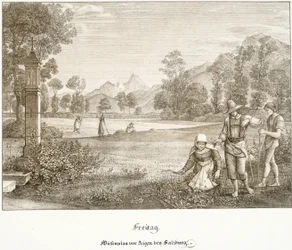 Piątek: Łąka przed Aigen w pobliżu Salzburga