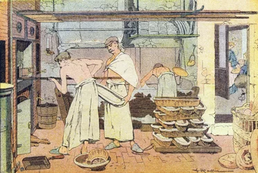 O padeiro, em Livro ilustrado da infância, c.1900 (gravura)polonês