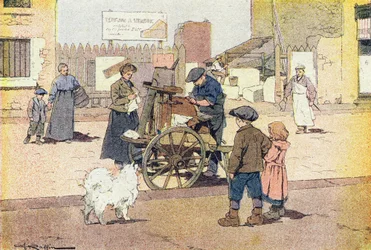 Shaker, w Obrazkowej książce z dzieciństwa, ok. 1900 r. (grawerunek)