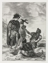 Hamlet: Hamlet i Horatio z grabarzami, 1843.