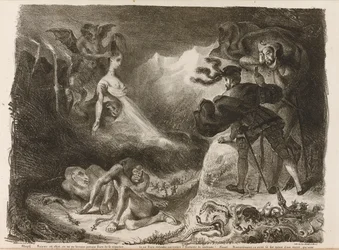 Ilustracja do Goethesa Fausta, 1828 r