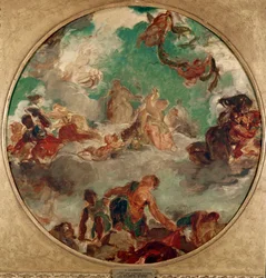 Pokój przyszedł pocieszyć ludzi i przywrócić obfitość Obraz Eugene Delacroix (1798-1863) 1849-1854 Śr. 78 cm Paryż, Muzeum Carnavalet