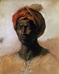 Portret Turka w turbanie, około 1826